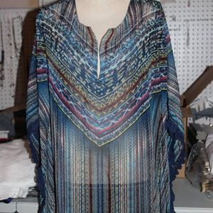 JESSICA SIMPSON Dusty Road Lace Edge Cover-up